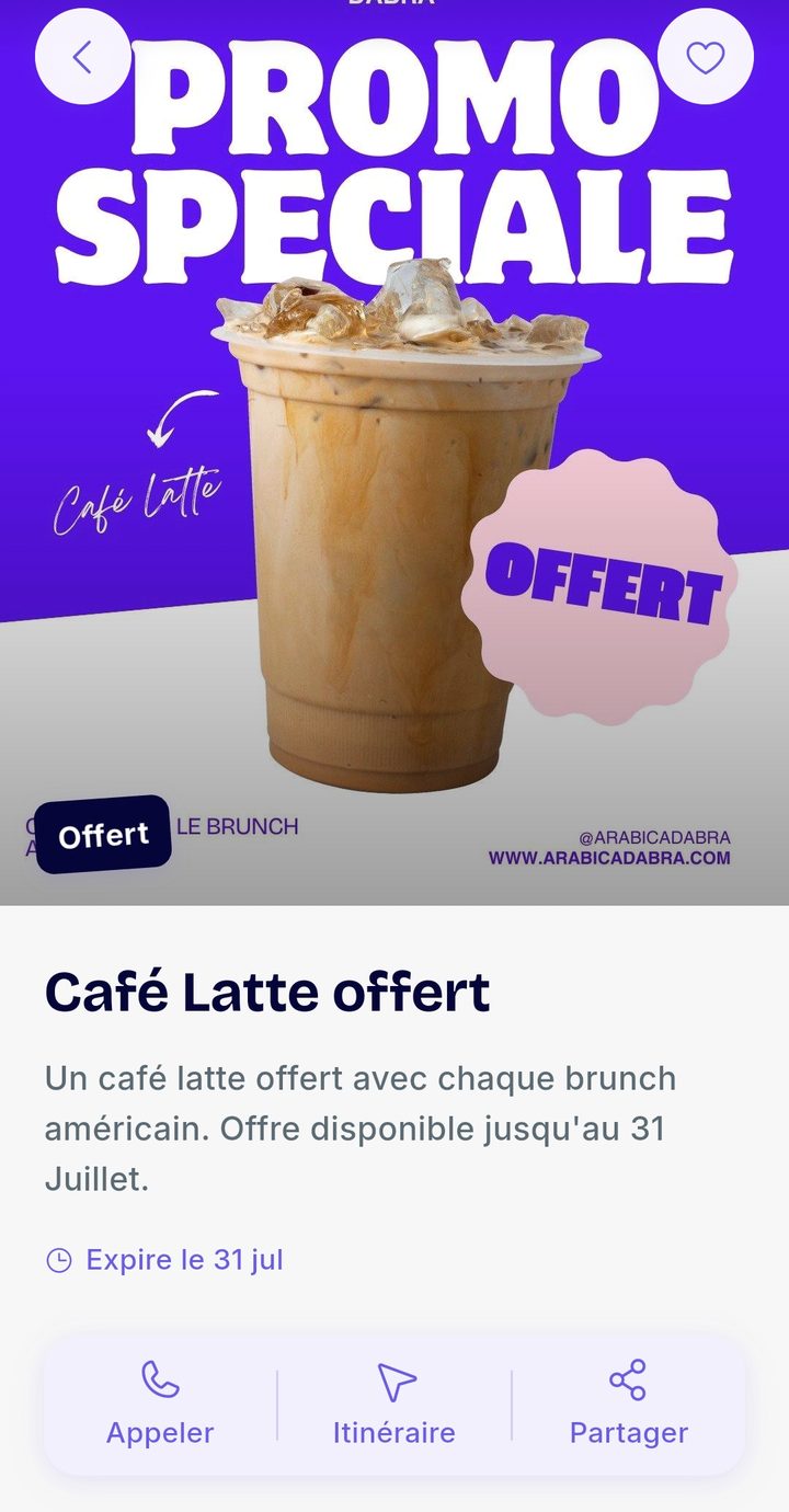 La fiche d'une offre Pinch : photo, réduction, adresse et itinéraire